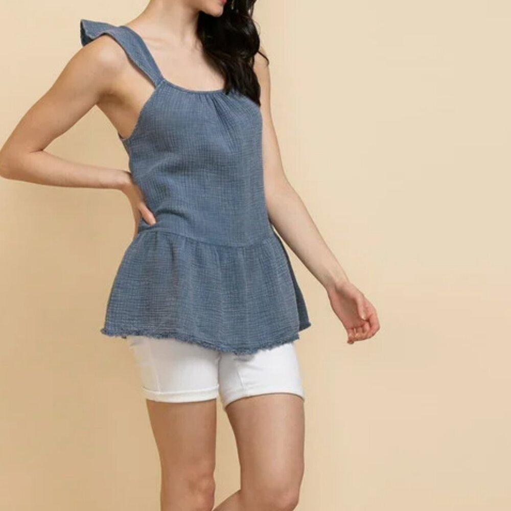 Cupio Crinkle Top